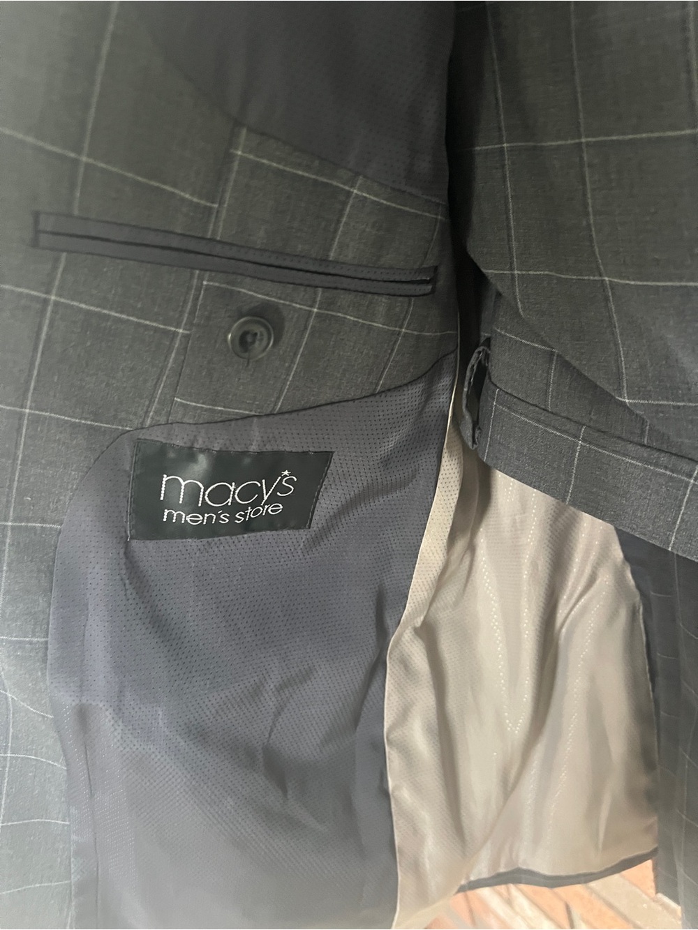 Michael Kors Charcoal Gray Windowpane Suit - Picture 6 of 14